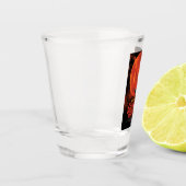 Space Graveyard Skull Halloween Galaxy of Horrors Shot Glas (Links)