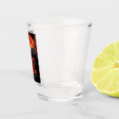 Space Graveyard Skull Halloween Galaxy of Horrors Shot Glas (Rechts)