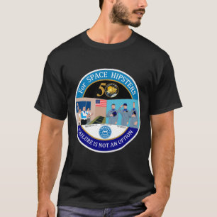 Space Hipsters Apollo 13 50e gedenkdag t-shirt
