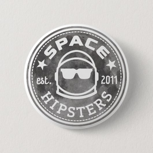 Space Hipsters® Apollo 50 Lunar Button (Voorkant)