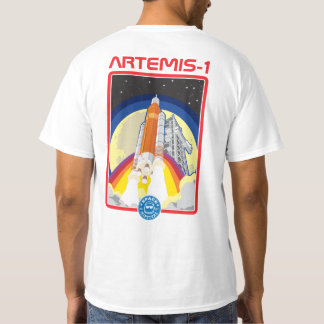 Space Hipsters® Artemis-1 Lancering T-shirt - Wit