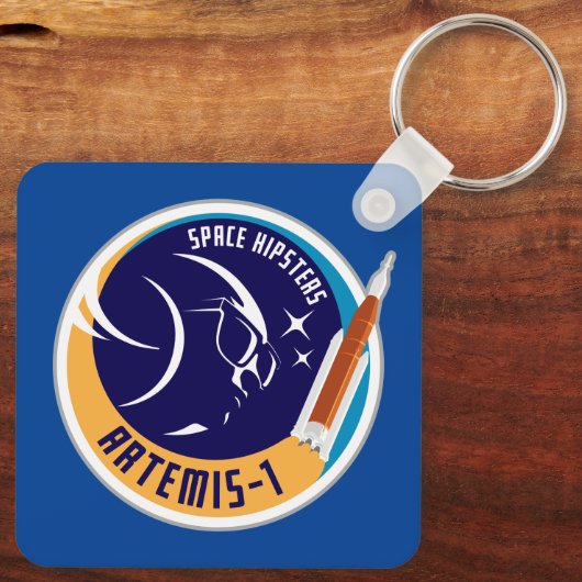 Space Hipsters® Artemis-1 Sleutelhanger (Achterkant)