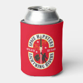 Space Hipsters® Lightning Riders schuim koozie (Blikje Voorkant)