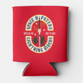 Space Hipsters® Lightning Riders schuim koozie (Voorkant)
