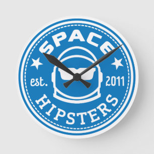 Space Hipsters Wall klok