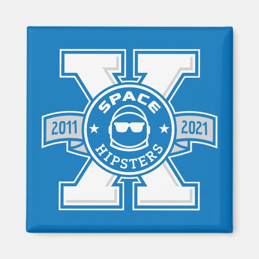 Space Hipsters® X Logo 2" Magnet (Devant)