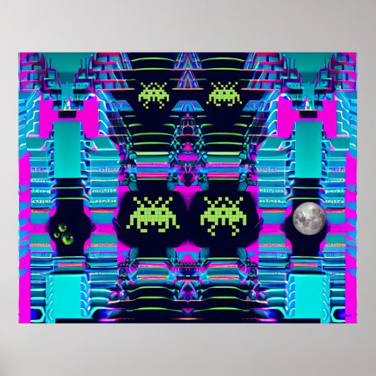 Space Invasion van de Tariefkoningen Poster (Voorkant)