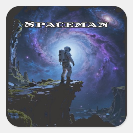 Space is the Final Frontier Vierkante Sticker (Voorkant)