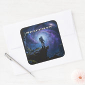 Space is the Final Frontier Vierkante Sticker (Envelop)