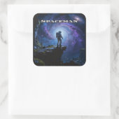 Space is the Final Frontier Vierkante Sticker (Tas)