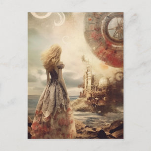 Space Island op een andere planeet Briefkaart