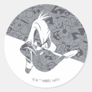 SPACE JAM: A NEW LEGACY™   DAFFY DUCK™ Mod Patroon Ronde Sticker