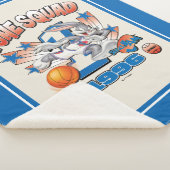 SPACE JAM™ BUGS BUNNY™ #1 Basketball Graphic Sherpa Deken (3/4)