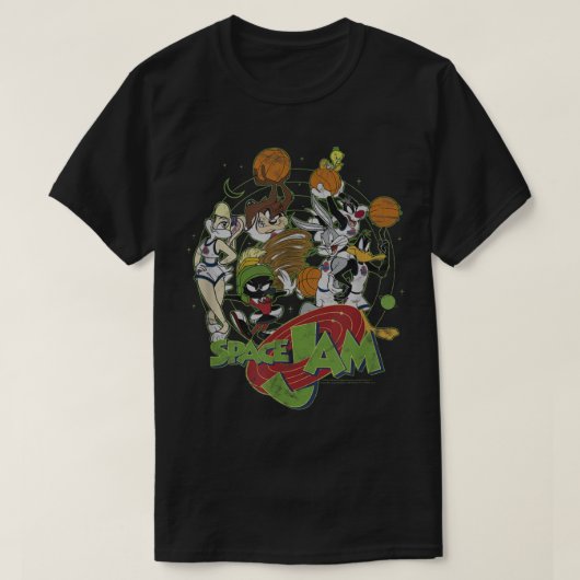 Space Jam Classic Basketball Team  Logo T-shirt (Design voorkant)