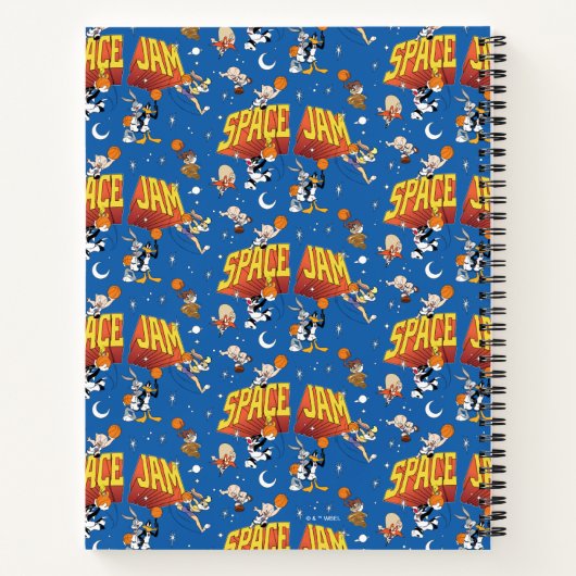 SPACE JAM™ TUNE SQUAD™ Outter Space Pattern Notitieboek (Achterkant)
