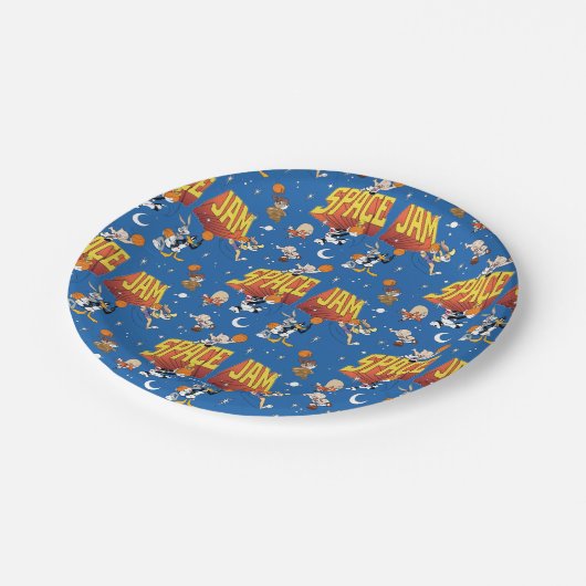 SPACE JAM™ TUNE SQUAD™ Outter Space Pattern Papieren Bordje (Gekanteld)