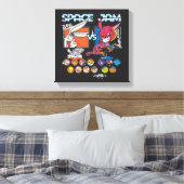 SPACE JAM™ TUNE SQUAD™ VS Monstars Roster Graphic Canvas Afdruk (Insitu (Slaapkamer))