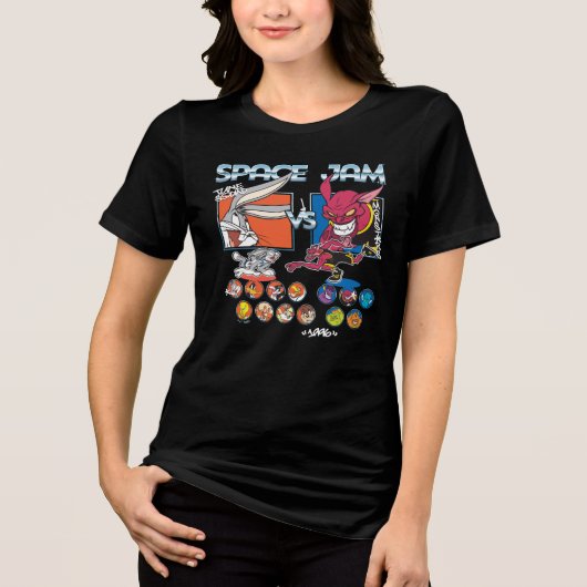 SPACE JAM™ TUNE SQUAD™ VS Monstars Roster Graphic Tri-Blend Shirt (Voorkant)