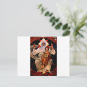 Space Jesus Briefkaart (Staand voorkant)