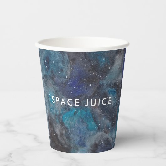 Space Juice Galaxy Sterren Aangepast Papieren Bekers (Voorkant)