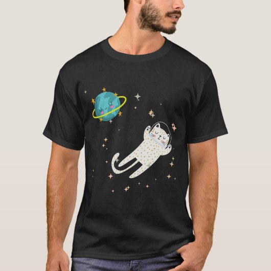 Space kat t-shirt (Voorkant)