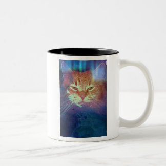 Space Kat zegt Lees mijn ogen Mok