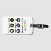 Space keeps us wondering bagagelabel (Voorkant (horizontaal))