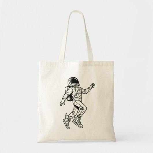 Space Kicks: Winged Astronaut Flight Tote Bag (Voorkant)