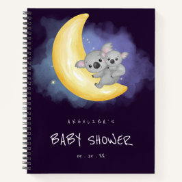 Space Koala Baby shower cadeau lijst Notitieboek