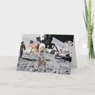 Space Lab Birthday Kaart