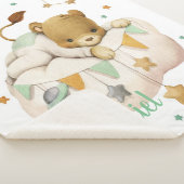 Space Lion Sherpa Blanket Deken (3/4)