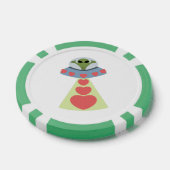 Space Love Alien Valentijn Poker Chips (Enkel)