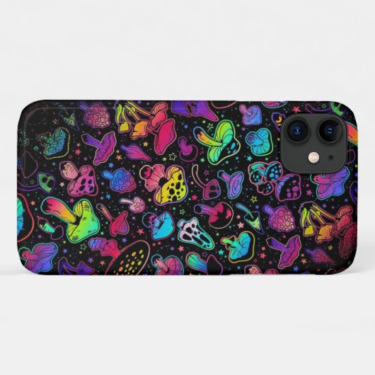 Space Mashrooms Case-Mate iPhone Case (Achterkant (horizontaal))