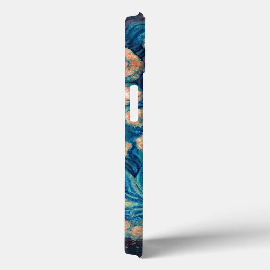 Space Mimosa Golden Nebula Blossom Case-Mate iPhone Case (Achterkant / Rechts)