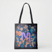 Space Mimosa Golden Nebula Blossom en Monogram Draagtas (Voorkant)