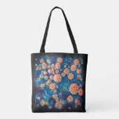Space Mimosa Golden Nebula Blossom en Monogram Draagtas (Achterkant)