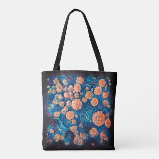 Space Mimosa Golden Nebula Blossom en Monogram Draagtas (Achterkant)