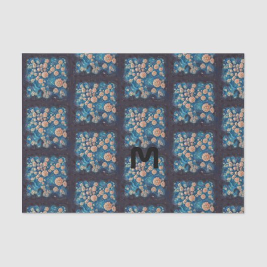 Space Mimosa Golden Nebula Blossom Tissuepapier (Voorkant)