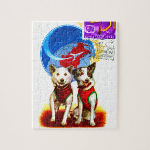 SPACE MISSION DOG ASTRONAUT LEGPUZZEL