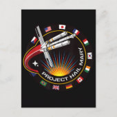 Space Mission Patch Briefkaart (Voorkant)