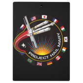 Space Mission Patch Klembord (Achterkant)