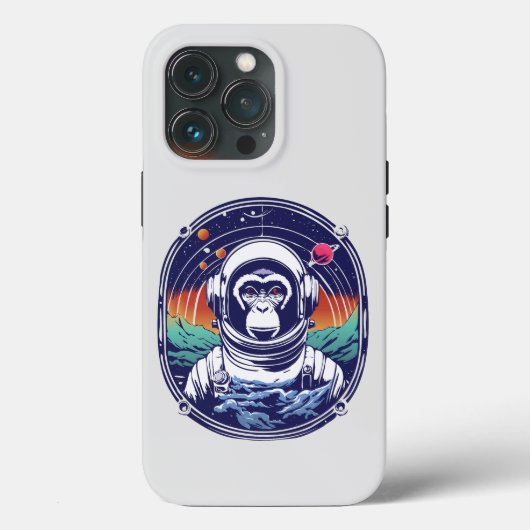 Space Monkey Astronaut Case-Mate iPhone Case (Achterkant)