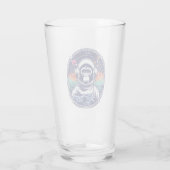 Space Monkey Astronaut Glas (Achterkant)