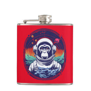 Space Monkey Astronaut Heupfles