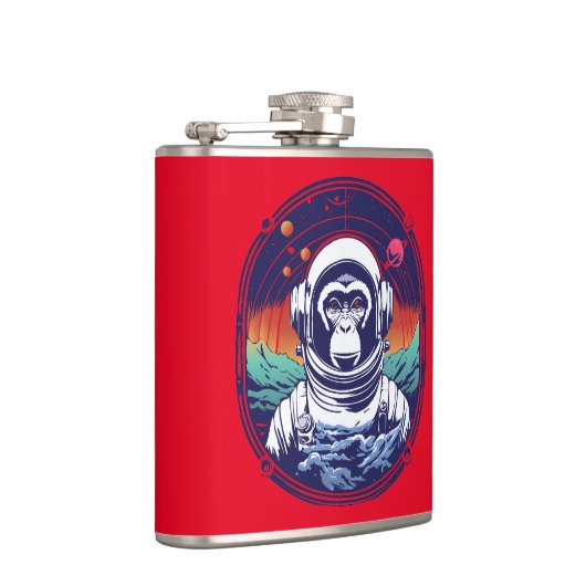 Space Monkey Astronaut Heupfles (Rechts)