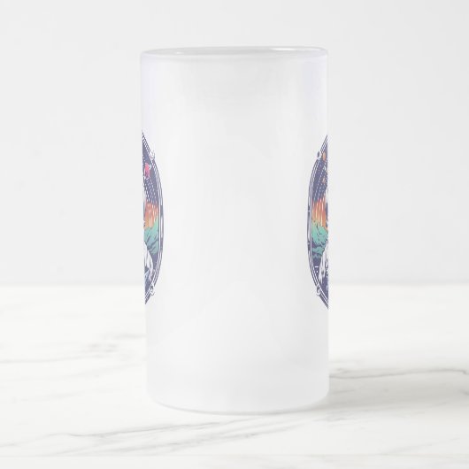 Space Monkey Astronaut Matglas Bierpul (Center)