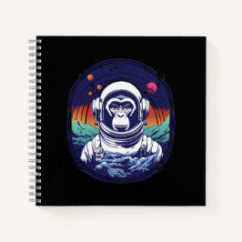 Space Monkey Astronaut Notitieboek