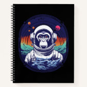 Space Monkey Astronaut Notitieboek (Voorkant)