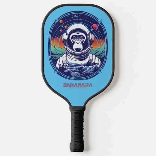Space Monkey Astronaut Pickleball Paddle (Achterkant)