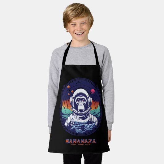 Space Monkey Astronaut Schort (Gedragen)